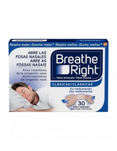 Tiras Nasal Breath Right Gde 30 Un