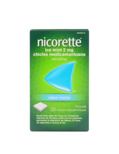 Nicorette Ice menta 2mg 30 gomas de mascar