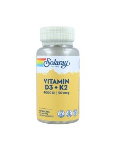 Solaray Vitamina D3 + K2 60...